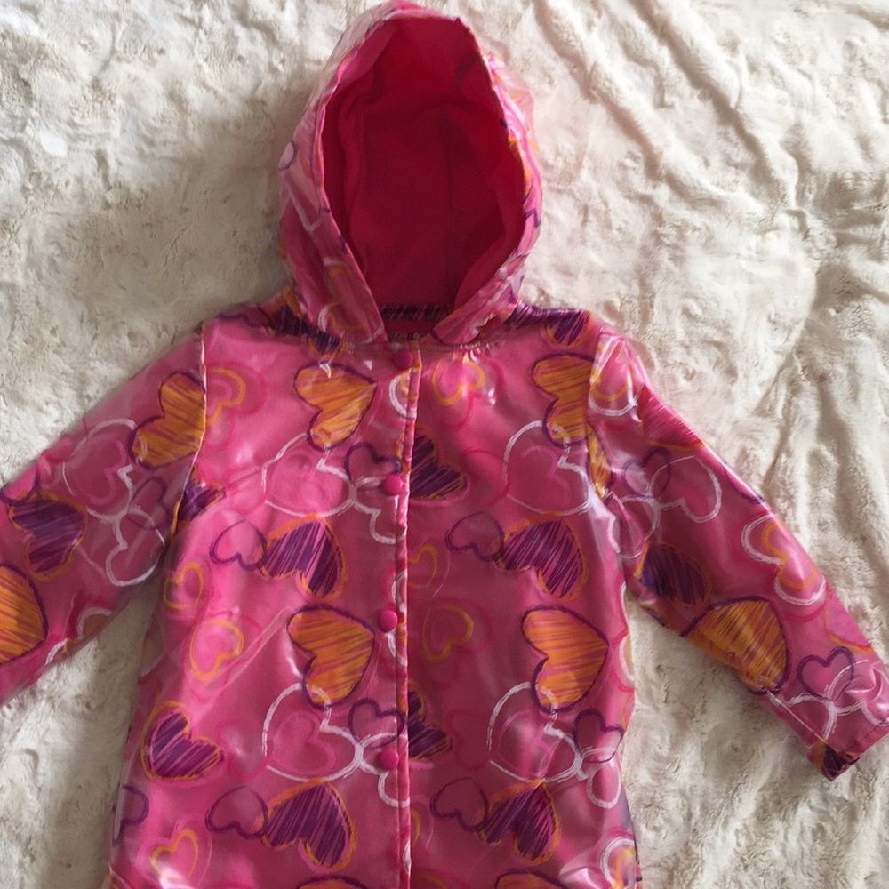 Fleece-lined rain jacket